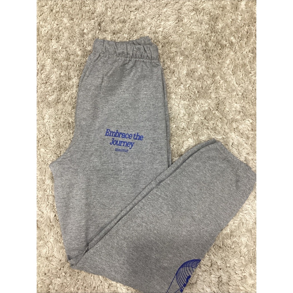 EMBRACE THE JOURNEY Misc. Unisex Grey Sweatpants Joggers Adult Sz‎ Sm NWOT